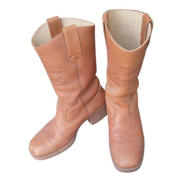 Vintage Levis Orange Tab Western Cowboy Boots Size 10.5 - Picture 5 of 8